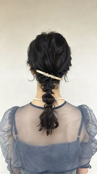 セミロング ヘアアレンジ ヘアセット/眉毛カッ ト/Nana〻のヘアスタイル