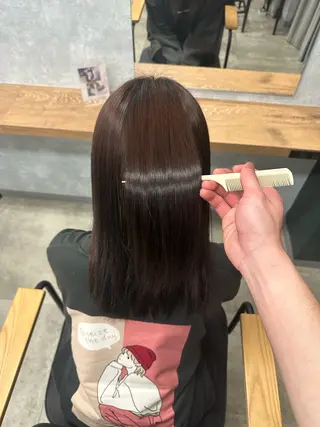 ミディアム ルティア新宿縮毛 🐚山入端巧のヘアスタイル