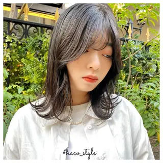 ミディアム カラー アレンジ指名 no.1✨ｈａｋｏのヘアスタイル