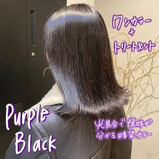 ミディアム カラー 暖色艶color / ボブ🦩Rioのヘアスタイル