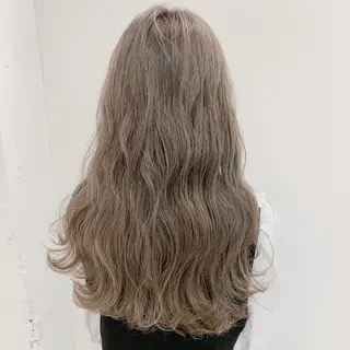 ロング カラー すぎもと さき⚡️ 朝ラク・*パーマのヘアスタイル