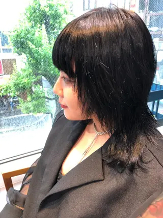 ミディアム カラー spooopy所属・🕊大垣 めぐみ🕊のヘアスタイル