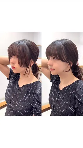 ミディアム レイヤー/顔まわり /亀戸錦糸町/なつきのヘアスタイル