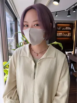 ショート カラー nendo_hair所属・ハイトーン/ボブ 🎀sonokaのヘアスタイル