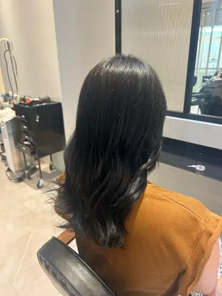 セミロング カラー 縮毛矯正/カット/ 韓国ヘア/蛯原🍤のヘアスタイル