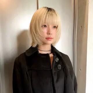 ショート カラー 🎃似合わせ暖色/ 抜け感レイヤー/ゆいのヘアスタイル