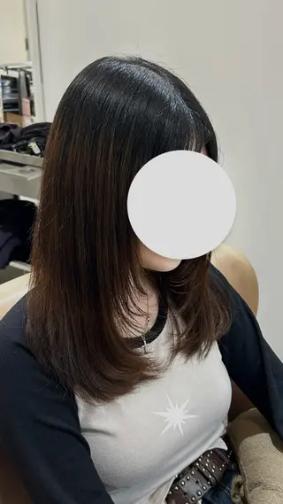 セミロング 吉原 来華のヘアスタイル