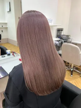 ロング カラー 前髪カット無料🎉 髪質改善✨影山湧市のヘアスタイル