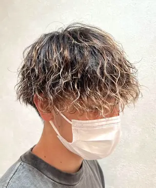 カラー パーマ メンズ メンズカット/パーマ ‪✂︎‬ ユージのヘアスタイル