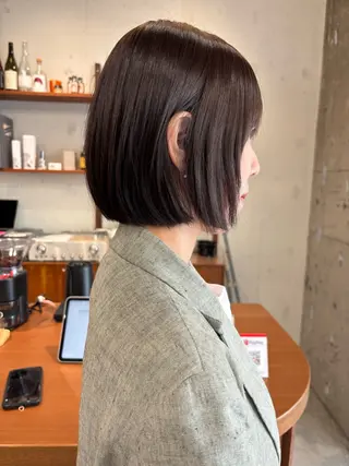 ショート パーマ 永田 愛莉のヘアスタイル