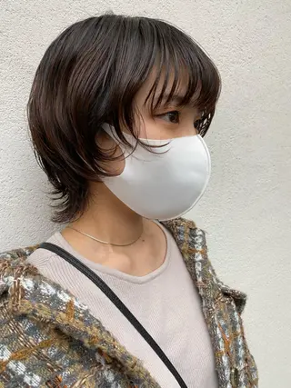 ショート cie所属・ボブ/ミニボブ 透明感カラーkadoのヘアスタイル