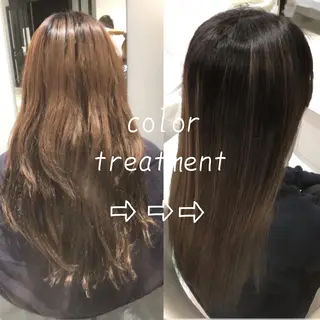 ロング カラー ゴートゥデイシェアサロン表参道店所属・24時間受付可🕒 艶髪のヘアスタイル