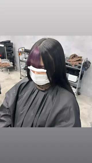 セミロング Hui.所属・縮毛矯正・髪質改善 特化 出納 直起のヘアスタイル