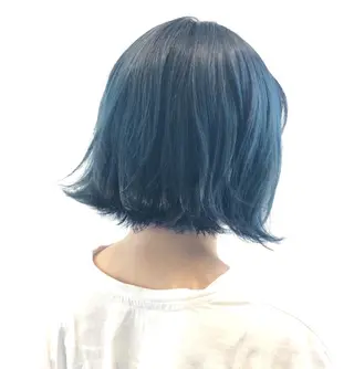 ミディアム カラー ワタナベ テルマサのヘアスタイル