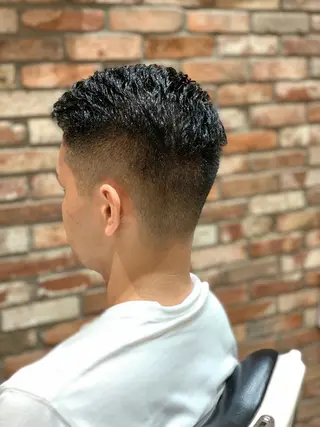 ショート メンズ HIROGINZAプレミアムバーバー赤坂店所属・田中 千恩のヘアスタイル