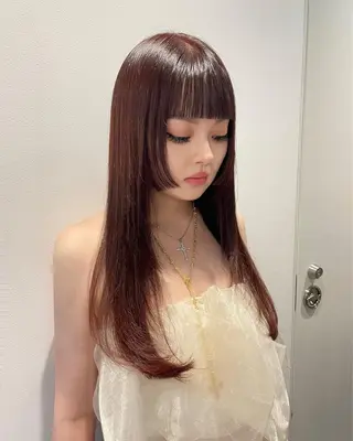 ロング 銀座/レイヤーカット 🤍内野すみれのヘアスタイル