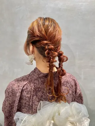 ヘアアレンジ charm《銀座》 ヘアセット/縮毛矯正のヘアスタイル