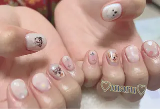 ネイル まるみ♡8/25- 31お休み🙇‍♀️のネイルデザイン