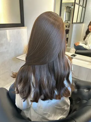 ロング カラー &chaLme   心斎橋所属・emi/髪質改善/ 韓国風/艶カラーのヘアスタイル