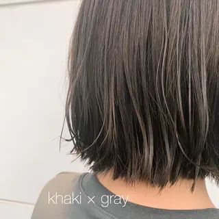 ミディアム カラー RINA🧤 デザインとボブのヘアスタイル