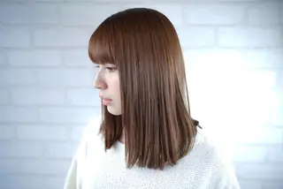 セミロング カラー パーマ ヘアアレンジ カルラ　蒲田店所属・大久保寿高✨ なりたい色を叶える✨のヘアスタイル
