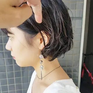 ショート パーマ カラー iplus✴ まつげ、眉毛、耳つぼのマツエク・マツパデザイン