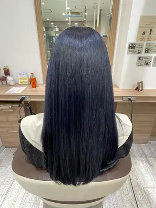 ロング カラー 加藤 未歩のヘアスタイル