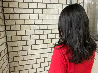 ロング 髪質改善/マツパ 垢抜け透明カラー衣笠のヘアスタイル