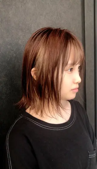 ミディアム uti所属・菊池 幹のヘアスタイル