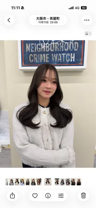 ロング 透明感カラー/レイヤ ー/momo🎀のヘアスタイル