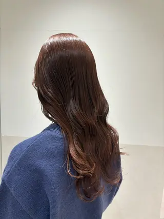 ロング カラー パーマ ヘアアレンジ 押切 響　のヘアスタイル