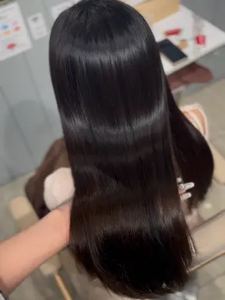 ロング 本場ダウンパーマ/ 美髪縮毛/ayaのヘアスタイル