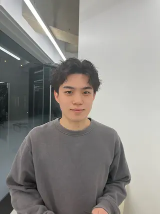 パーマ メンズ 森龍馬 メンズ専門美容師のヘアスタイル