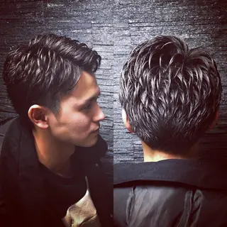 ショート パーマ メンズ 渋谷 たくみのヘアスタイル