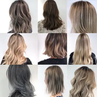 セミロング カラー 白髪ぼかしモデル募集 赤岡翔太のヘアスタイル