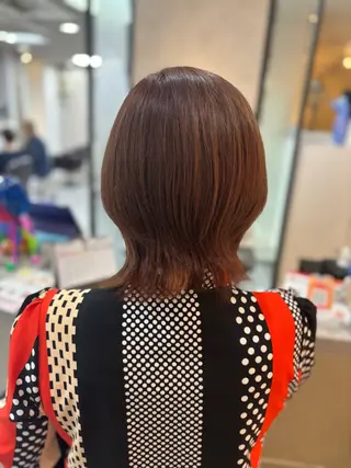 ミディアム 原口 圭織のヘアスタイル