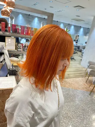 ミディアム カラー fizelleあべのルシアス所属・fizelle阿倍野 ゆーしんのヘアスタイル