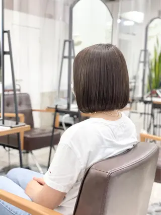 ショート ハイライト&曲がる 縮毛矯正特化 玉置のヘアスタイル