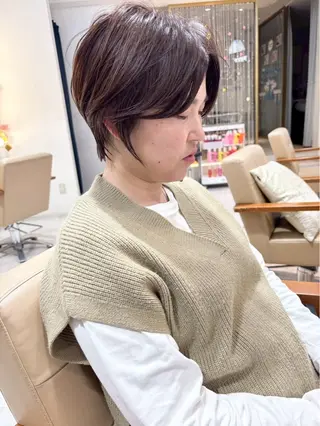 ショート ヘアーメイクウィル野田阪神店所属・Yuu/レイヤー/ ハイライト/髪質改善のヘアスタイル