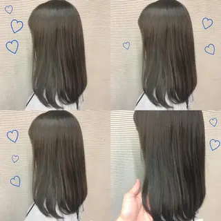 セミロング カラー 韓国ヘア得意❤︎森澤 悠佳のヘアスタイル