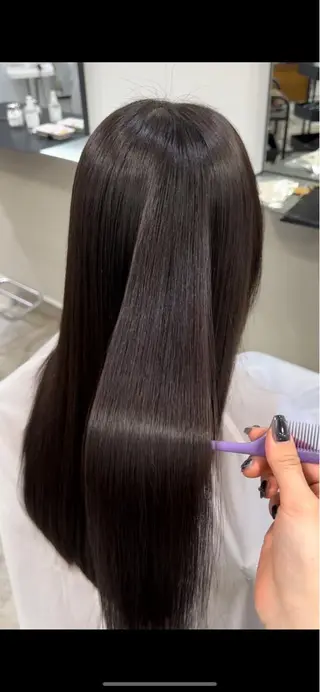 ロング パーマ 縮毛矯正/ネイル 🌻ひまわり🌻のヘアスタイル