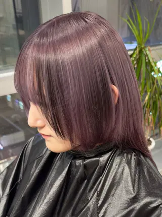 ロング カラー 新宿/レイヤー/ ブリーチ/西川翔真のヘアスタイル