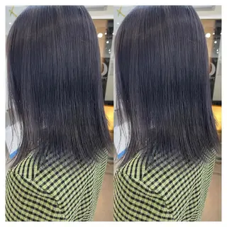 ミディアム カラー 村山 茉衣のヘアスタイル