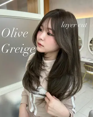 ロング カラー 結べるレイヤー/ ミディアム/島田 佑のヘアスタイル