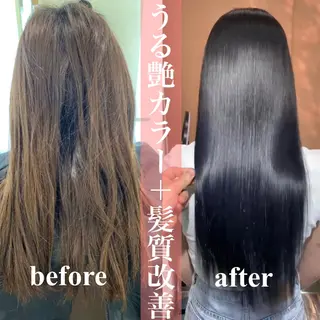 カラー 心斎橋美容室なつき♡ 大阪酸性ストレートのヘアスタイル