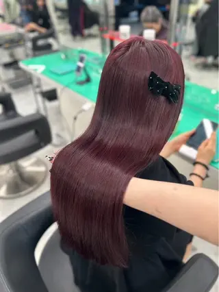 ミディアム カラー 🎀🧁ダメージレス 艶髪カラー🧁🎀のヘアスタイル