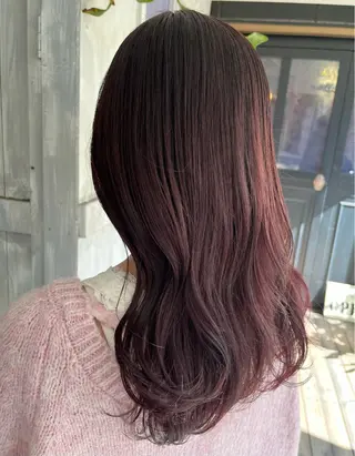ロング カラー 佐藤 千文のヘアスタイル