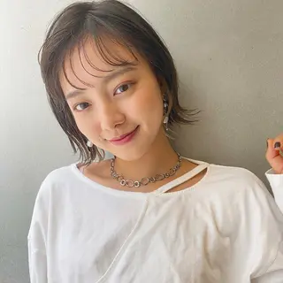 細めハイライト🩶 ボブ/レイヤーカットのヘアスタイル