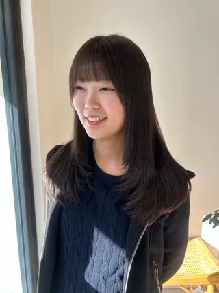 ミディアム knock な お 烏丸御池のヘアスタイル