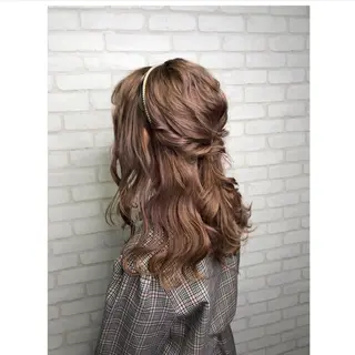 ヘアアレンジ 韓国ヘア/レイヤー/ 暖色カラー/ Aiのヘアスタイル